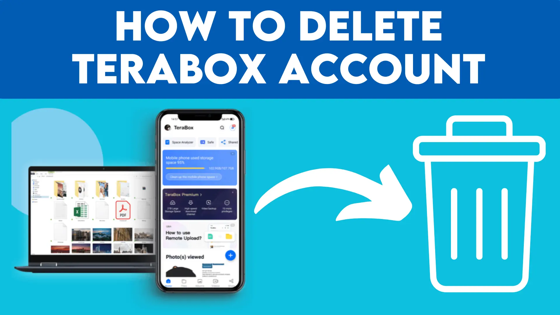 delete terabox account