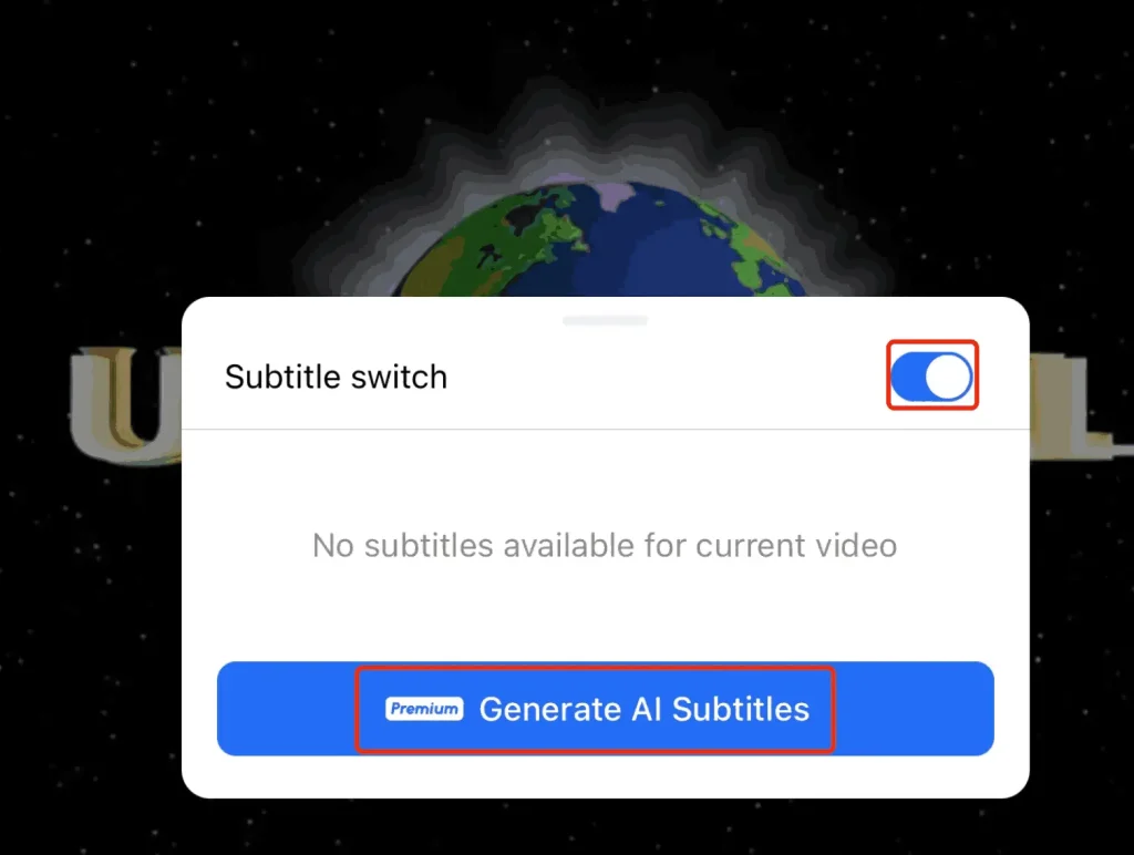 add subtitle with terabox